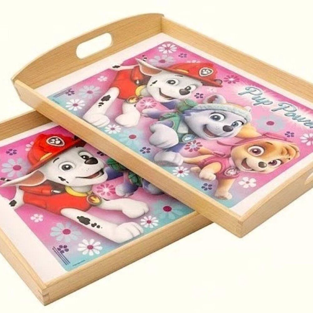 Paw Patrol "Pup Power!" Wooden Activity Trays – Set of 2